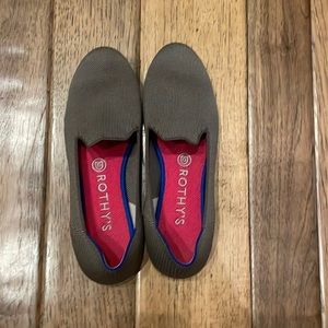 Rothy’s taupe slip on shoe